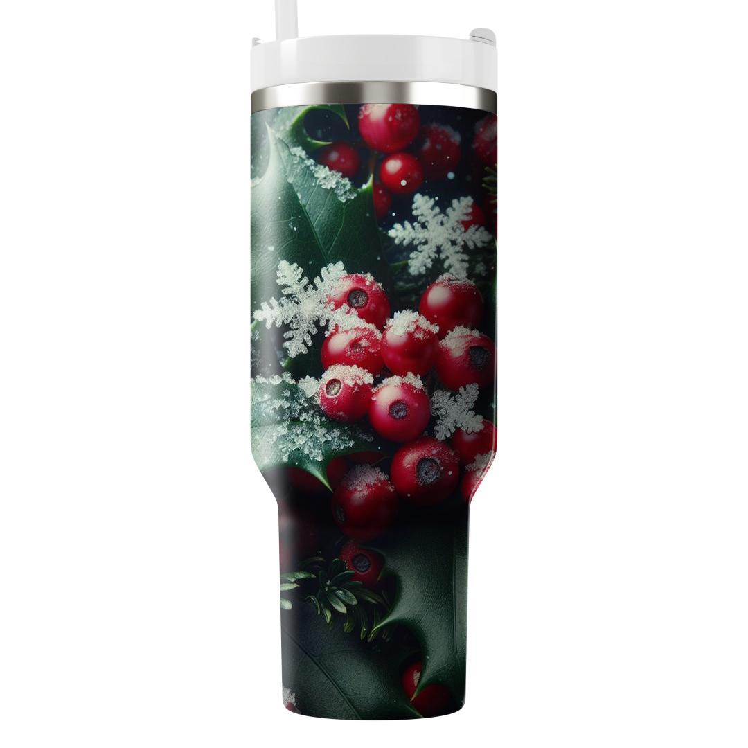 Cranberry Holly  Unique Tumblers