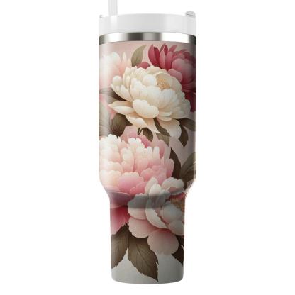 Romantic Peony Garden  Insulated Tumblers