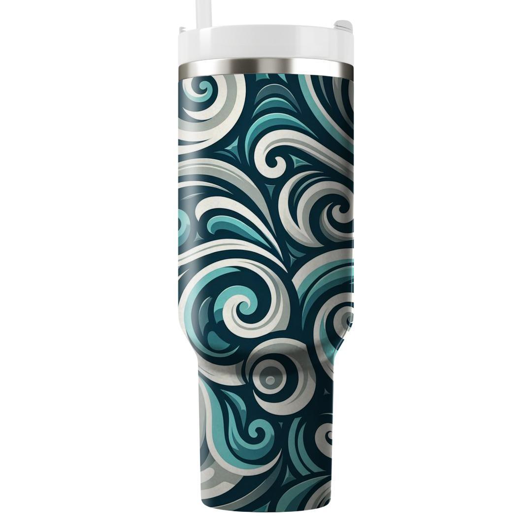 Stylized Swirling Patterns  Insulated Tumblers