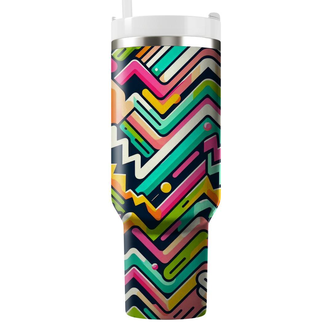 Energetic Zigzag Lines  Tumblers For Gifts