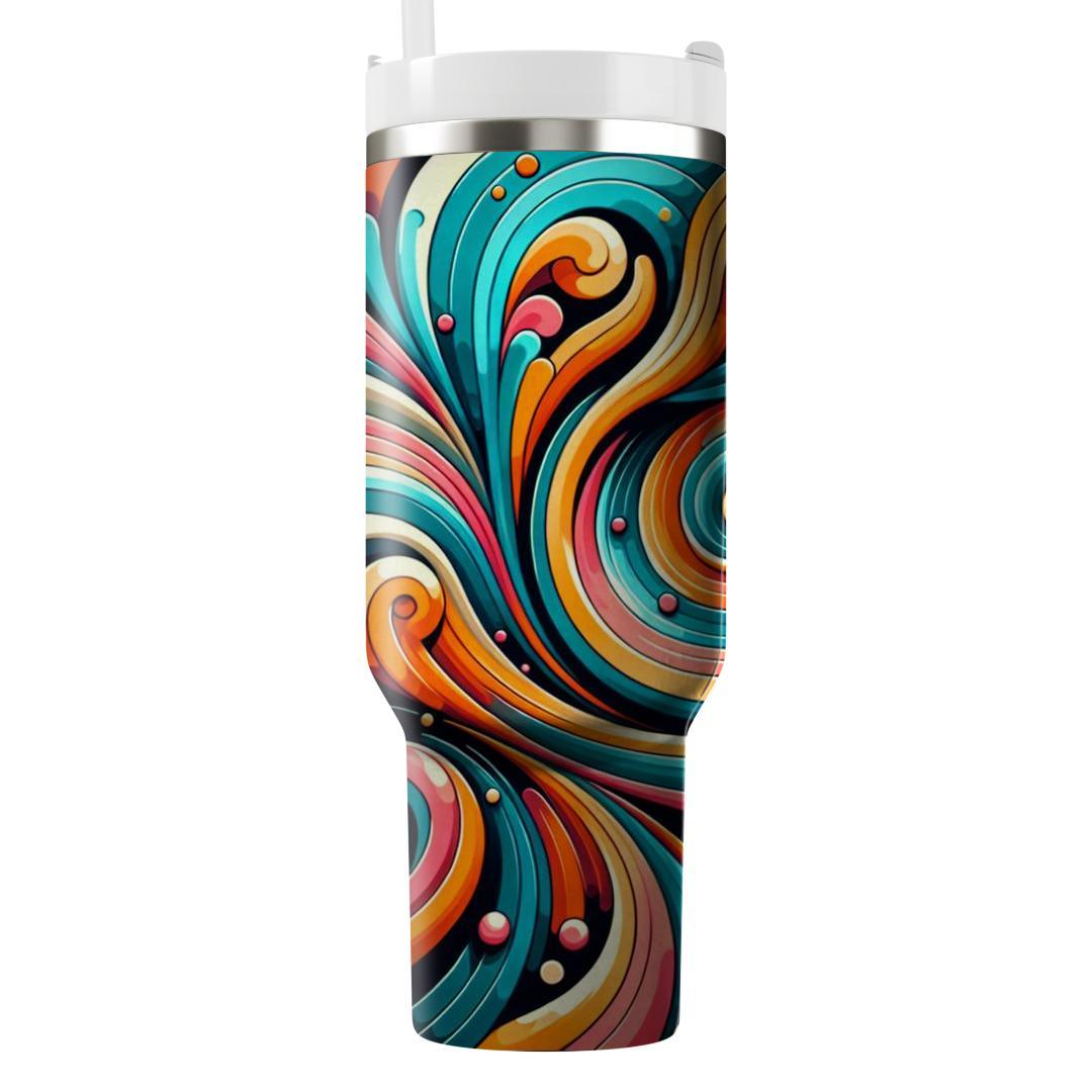 Groovy Abstract Patterns  Custom Tumblers
