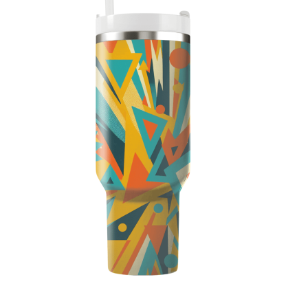 Retro Triangle Explosion  Custom Tumblers
