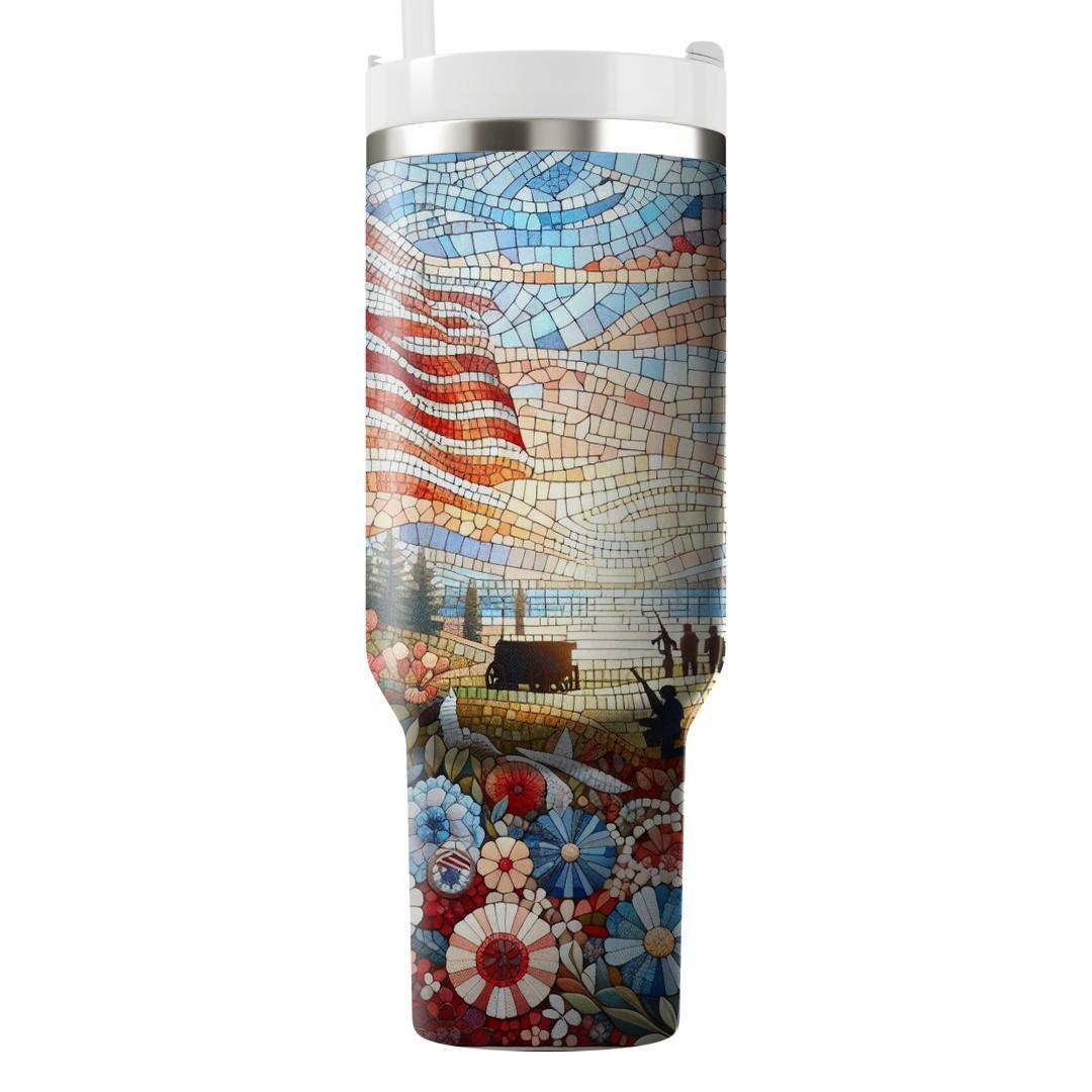 Mosaic Of Moments - Memorial Day  Tumblers With Lids