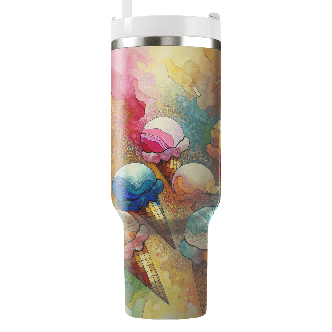 Summer Ice Cream Dreams  Personalized Tumblers
