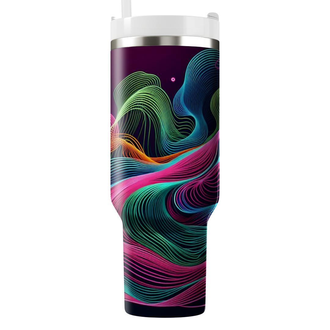 Neon Line Art  Custom Tumblers