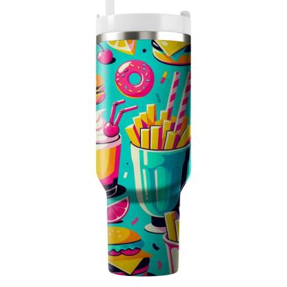 Kitsch Retro Diner  Personalized Tumblers