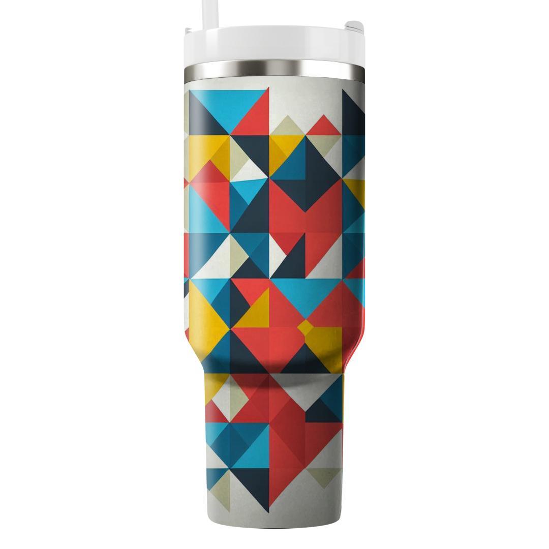 Triangular Mosaic Harmony  Tumblers For Gifts