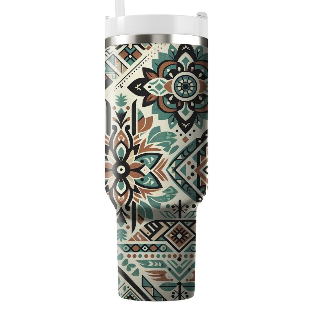 Elegant Tribal Pattern  Tumblers With Lids