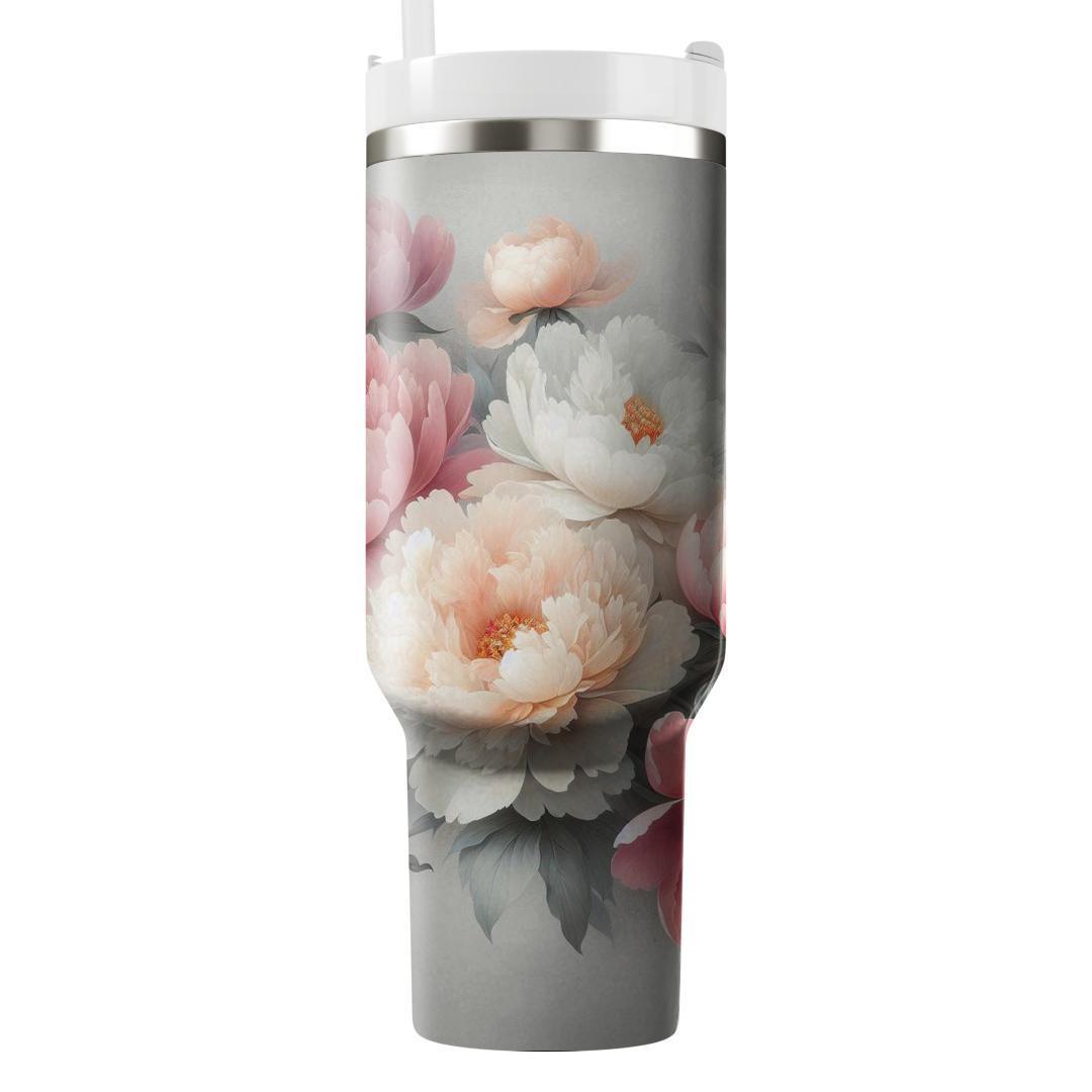 Pastel Peony Parade  Tumbler Cups