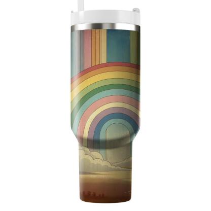 Nostalgic Rainbow Dreams  Travel Tumblers