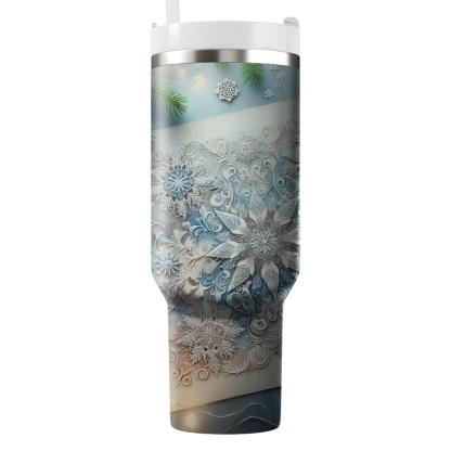 Frosted Wishes - Winter Solstice Celebration  Tumblers With Lids