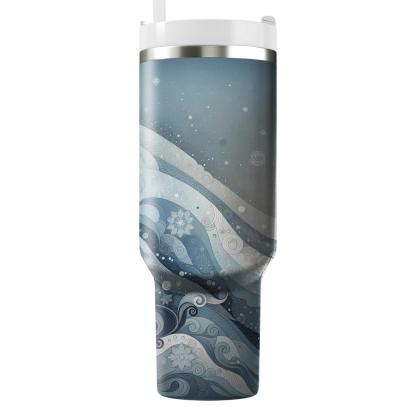 Serene Solstice - Winter Reflection  Tumbler Cups