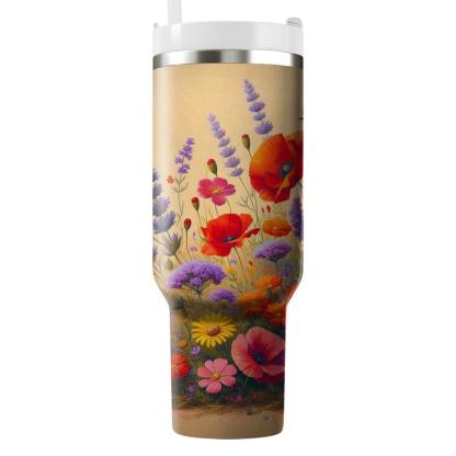 Mediterranean Wildflower  Tumbler Cups