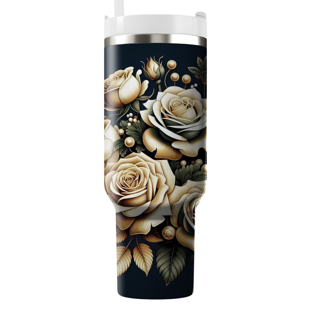 Golden Rose Dream  Unique Tumblers