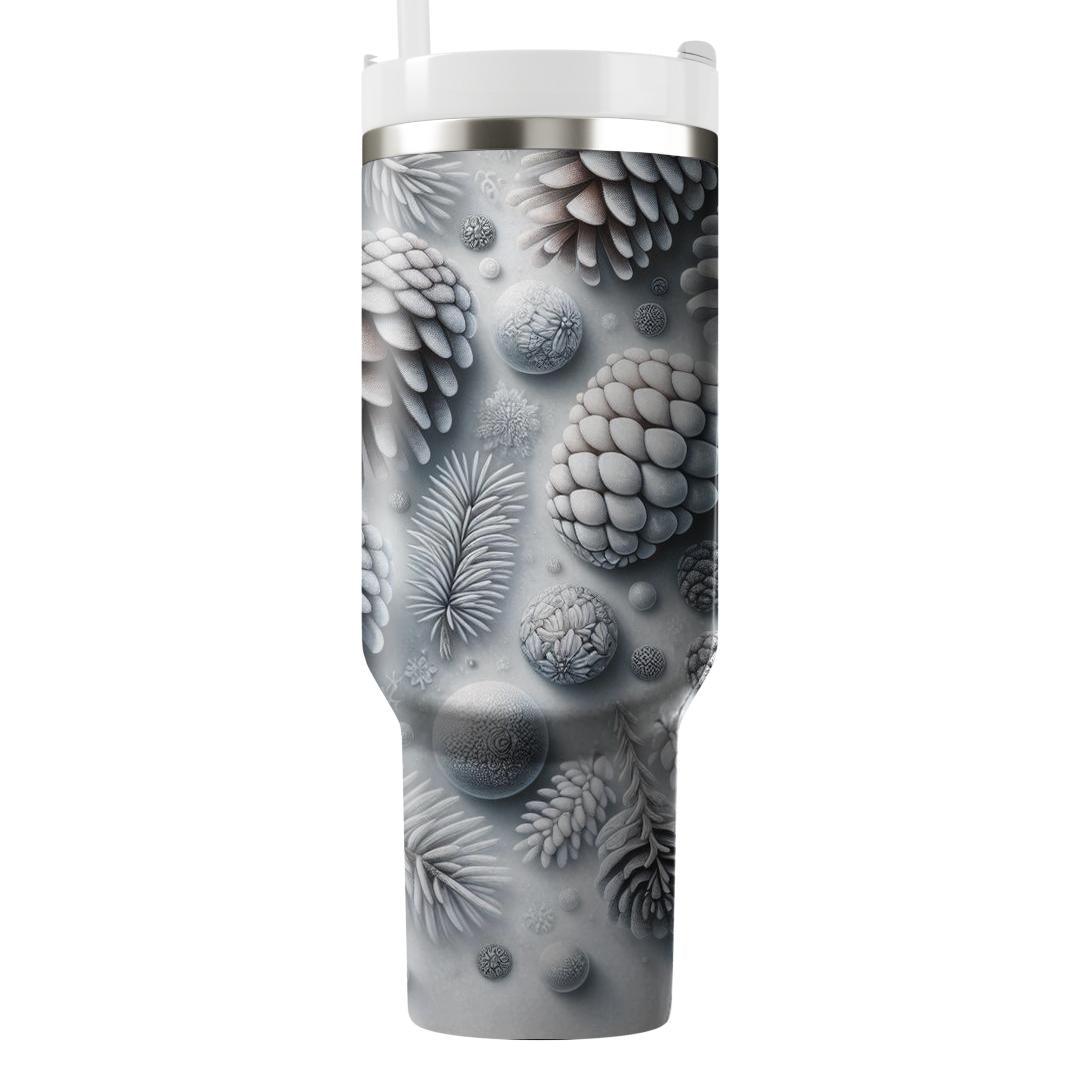 Winter Frosted Pinecones  Tumblers For Gifts