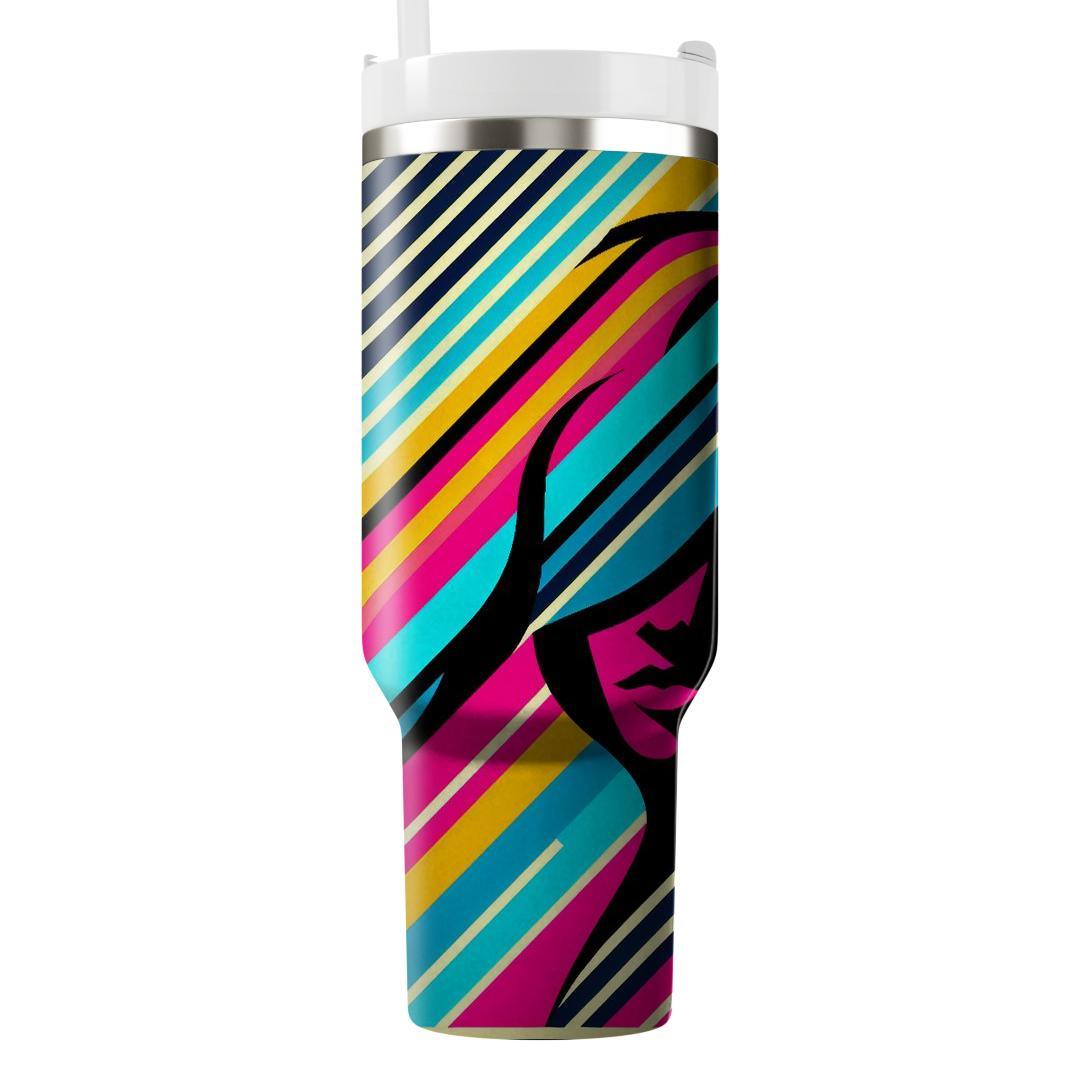 Fashion Forward Stripes  Tumbler Cups