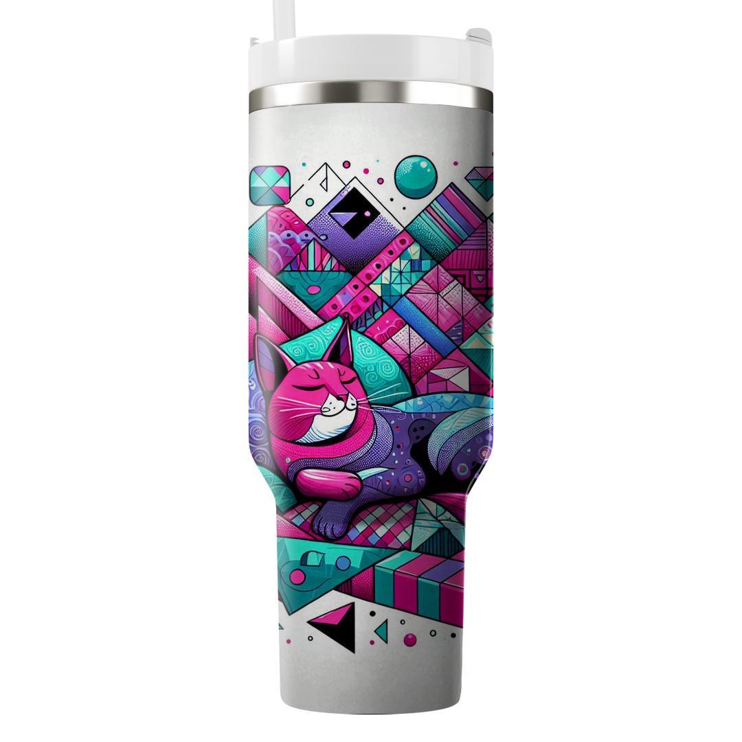 Funky Cat Dreams  Travel Tumblers