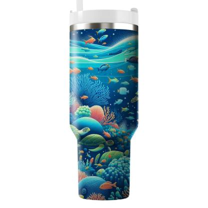 Summer Oceanic Adventure  Travel Tumblers