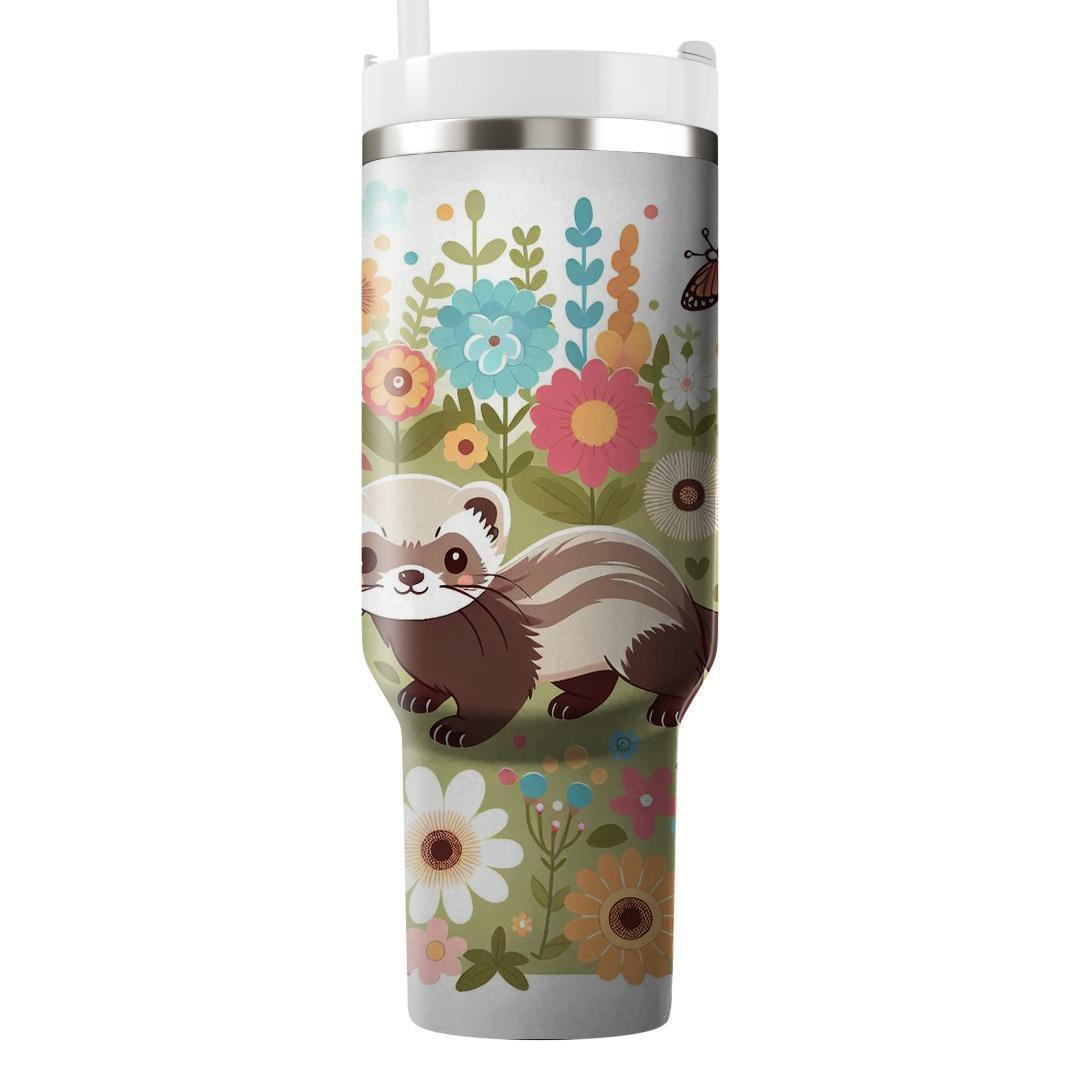 Whimsical Ferret Adventure  Tumblers With Lids