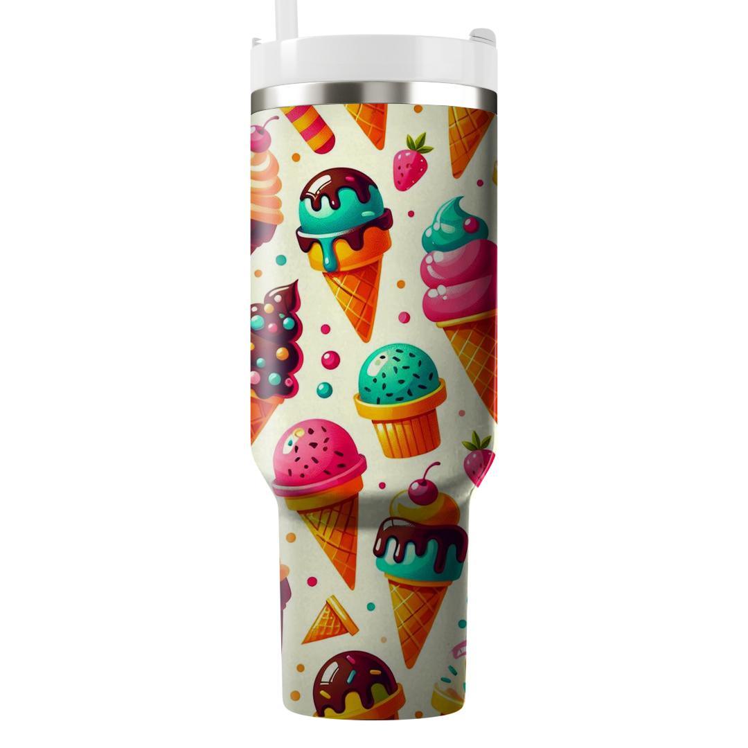 Geometric Ice Cream Cones  Insulated Tumblers
