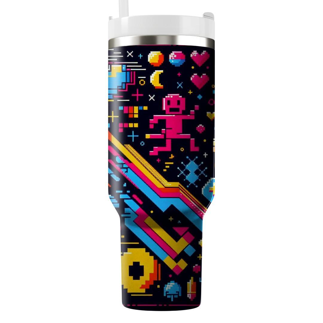 Retro Arcade Delight  Insulated Tumblers