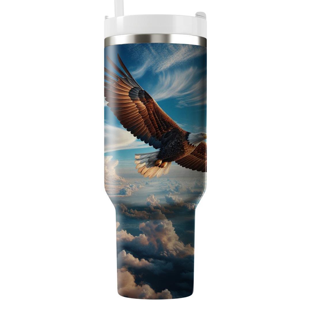 Majestic Bald Eagle Flight  Travel Tumblers