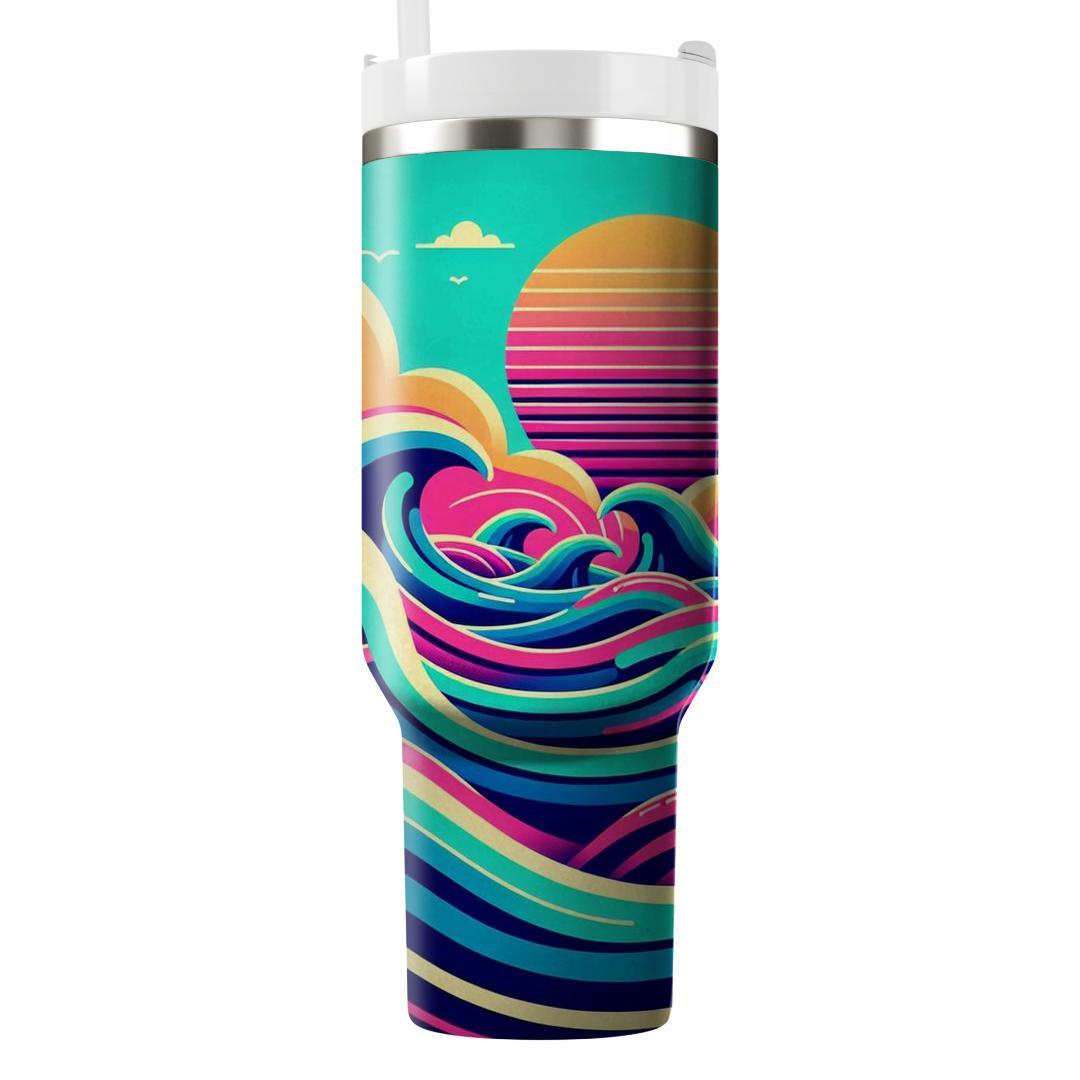 Retro Ripple  Personalized Tumblers