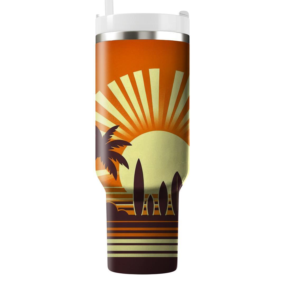 Sunburst Silhouettes  Tumblers With Lids