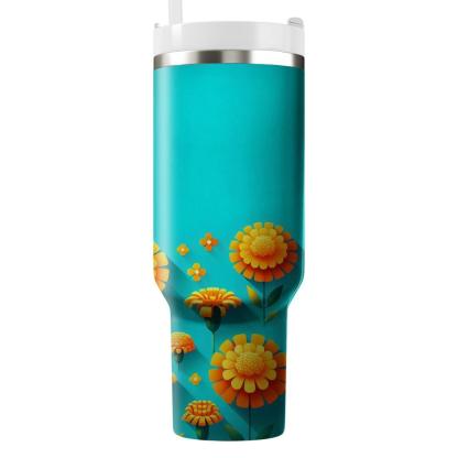 Joyful Marigold Melody  Insulated Tumblers