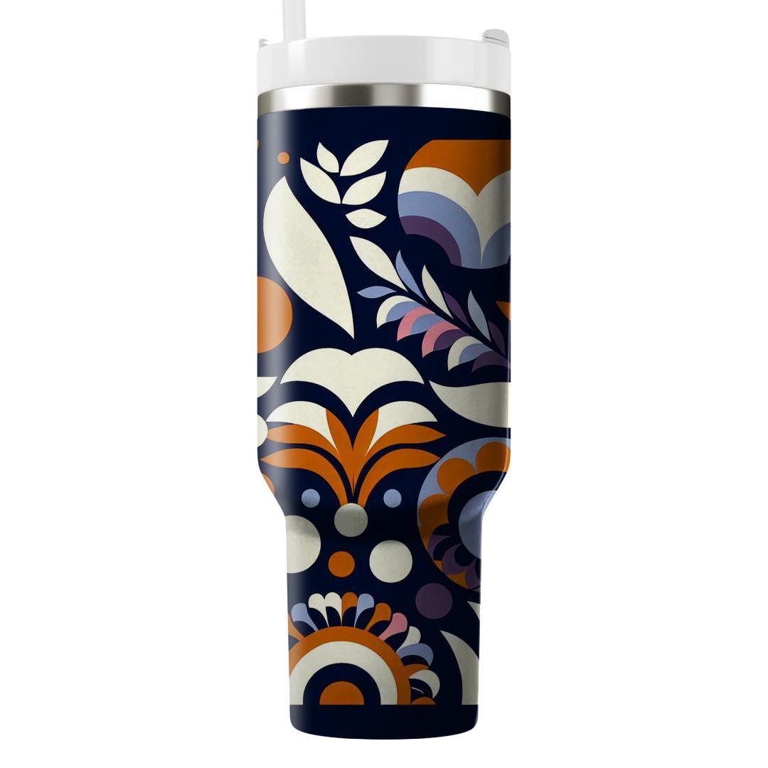 Chic Mod Floral  Custom Tumblers