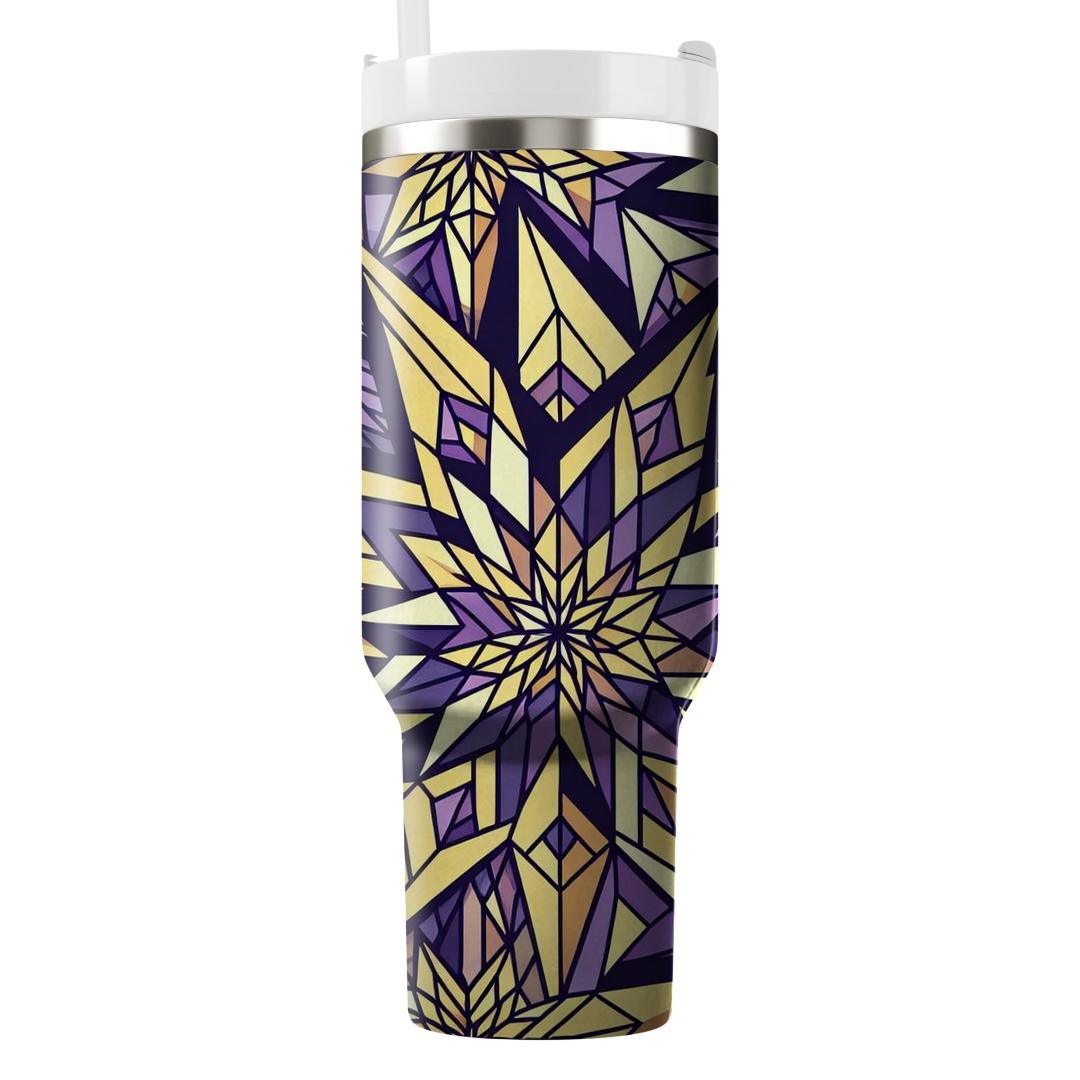 Geometric Starflower  Decorative Tumblers