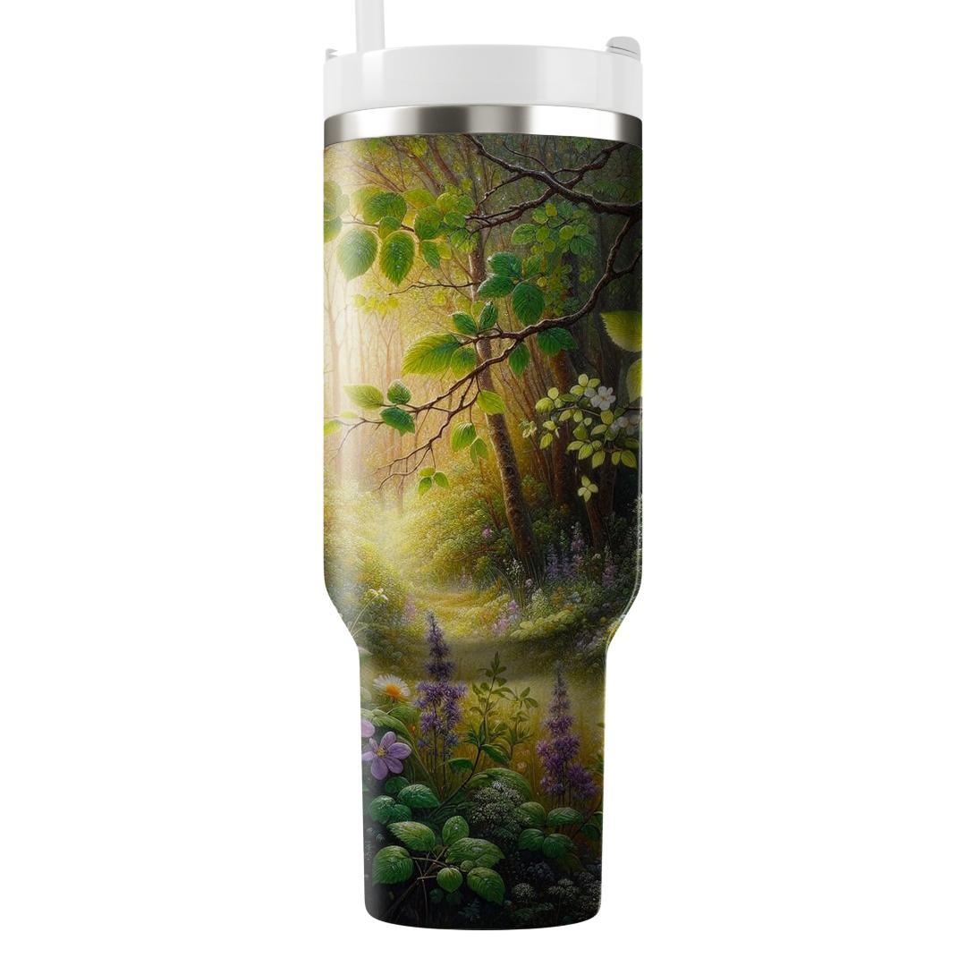 Enchanted Spring Forest  Travel Tumblers