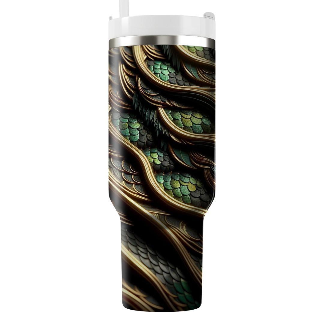 Fierce Dragon Scales  Tumblers With Lids