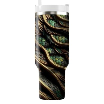 Fierce Dragon Scales  Tumblers With Lids