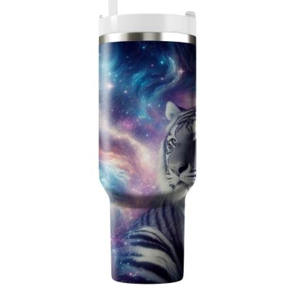 Galactic Tiger Dream  Travel Tumblers