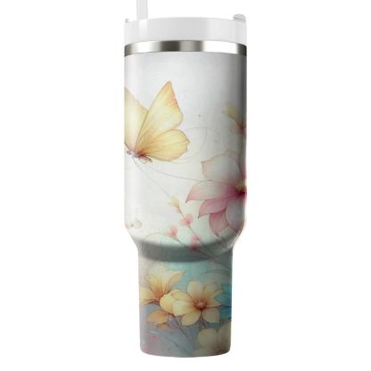 Delicate Butterfly Dream  Travel Tumblers