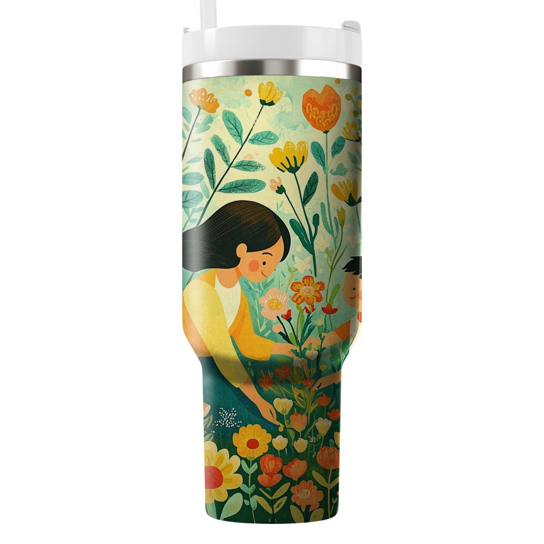 The Blossoms Of Wisdom: A Mother’s Nurturing Garden Tumblers With Lids