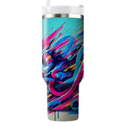 Vivid Urban Graffiti  Personalized Tumblers