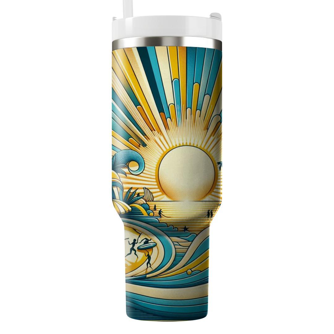 Summer Sunburst Adventure  Tumblers With Lids
