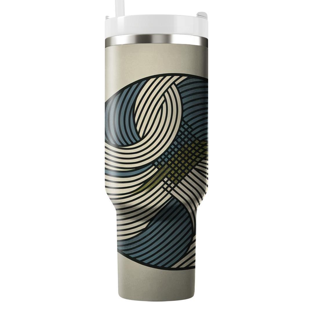 Retro Pinstripe  Travel Tumblers