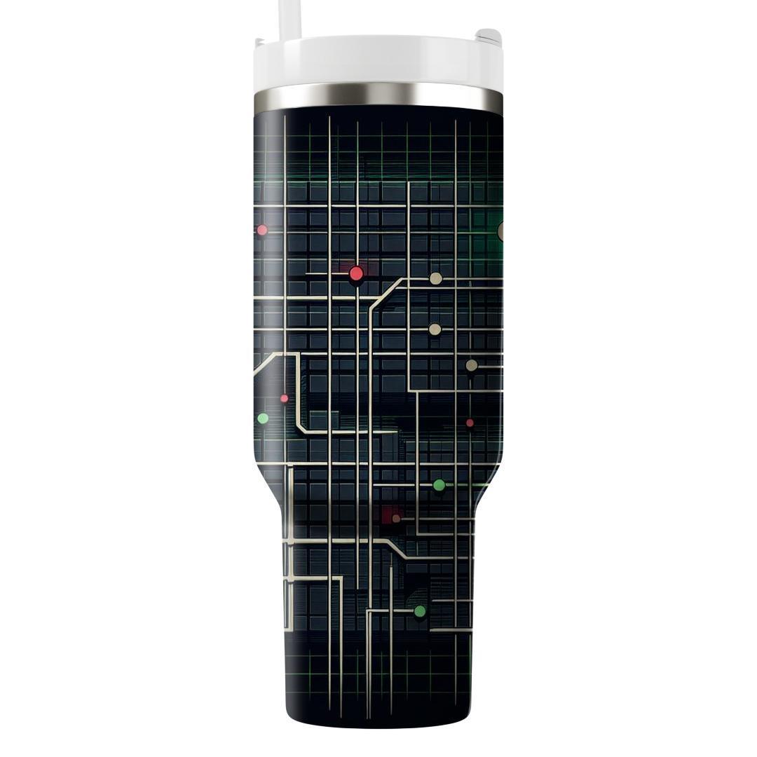 Grid Lines  Personalized Tumblers