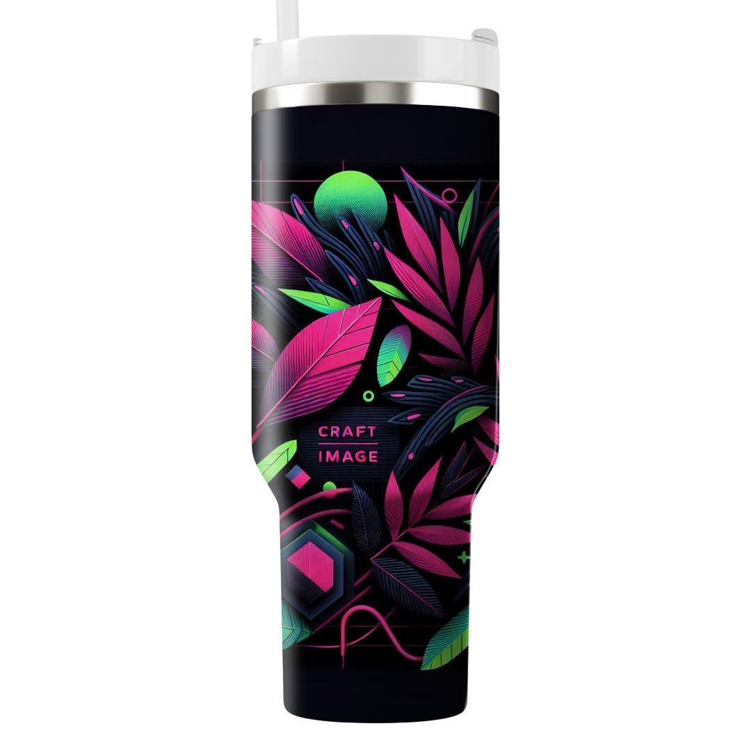 Neon Jungle Jam  Personalized Tumblers