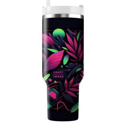 Neon Jungle Jam  Personalized Tumblers