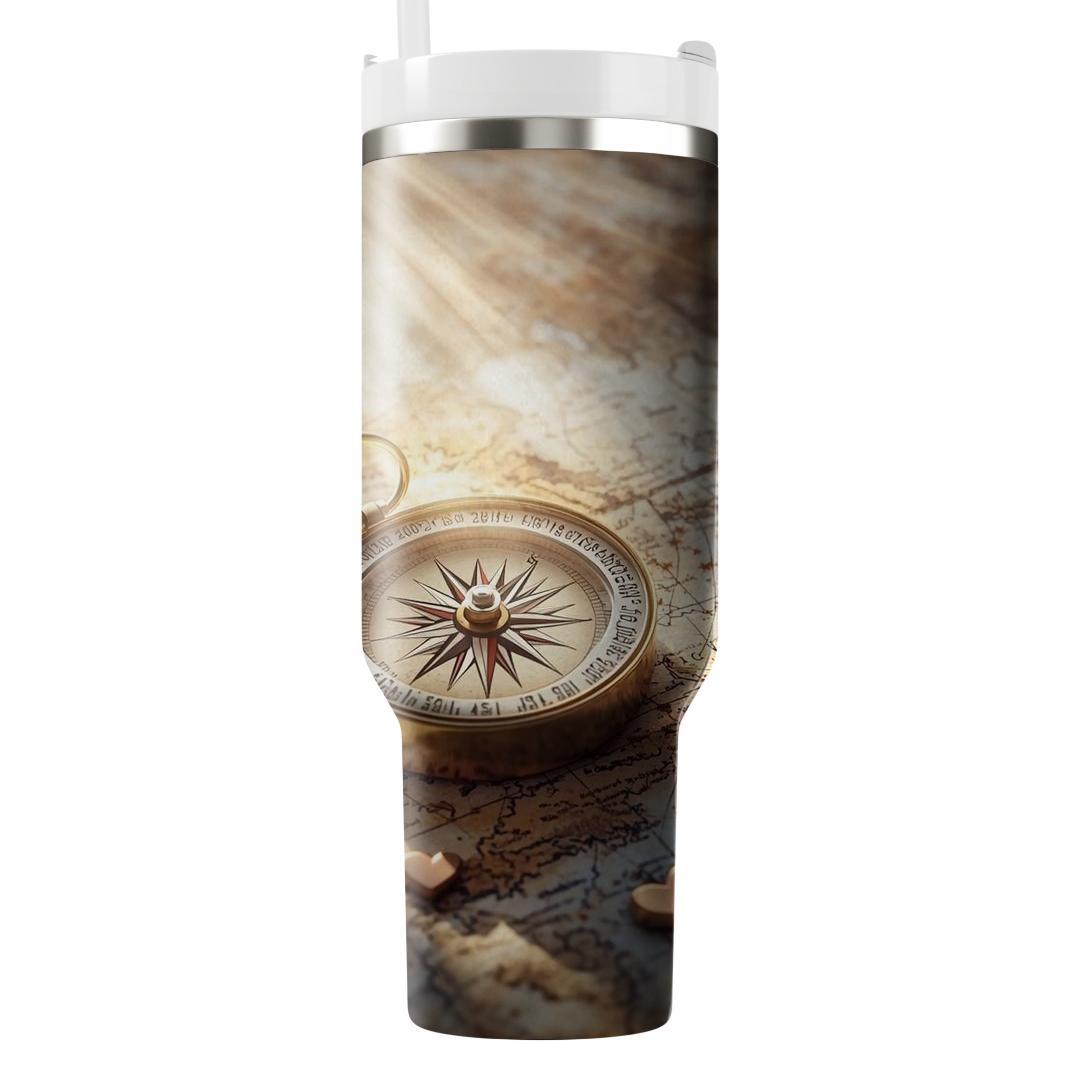 The Compass Of The Heart: Navigating Life’s Journeys Tumblers For Gifts