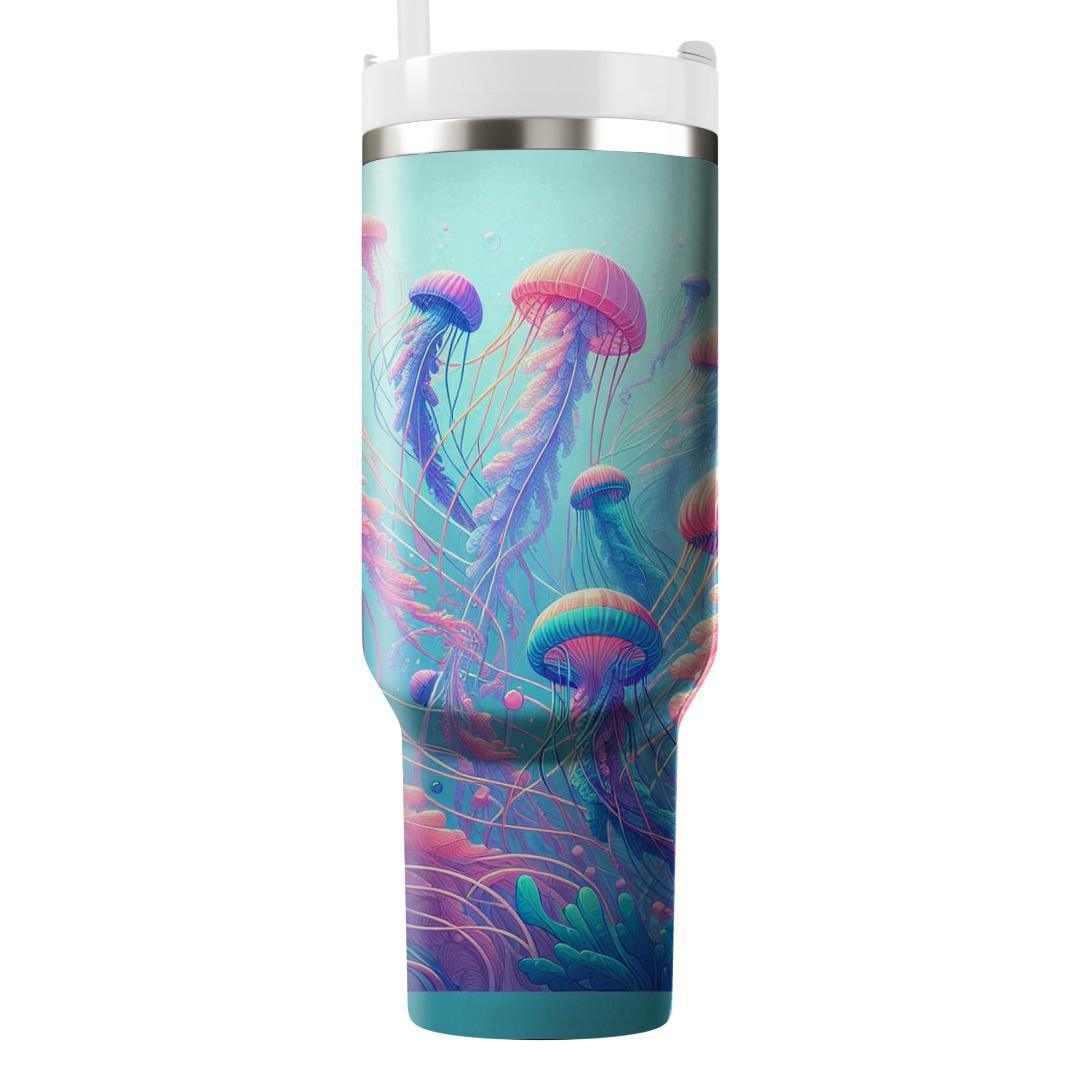 Colorful Jellyfish Dance  Travel Tumblers