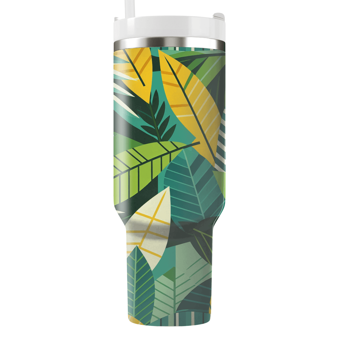 Tropical Leaf Dance  Insulated Tumblers