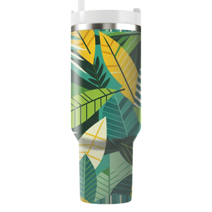Tropical Leaf Dance  Insulated Tumblers