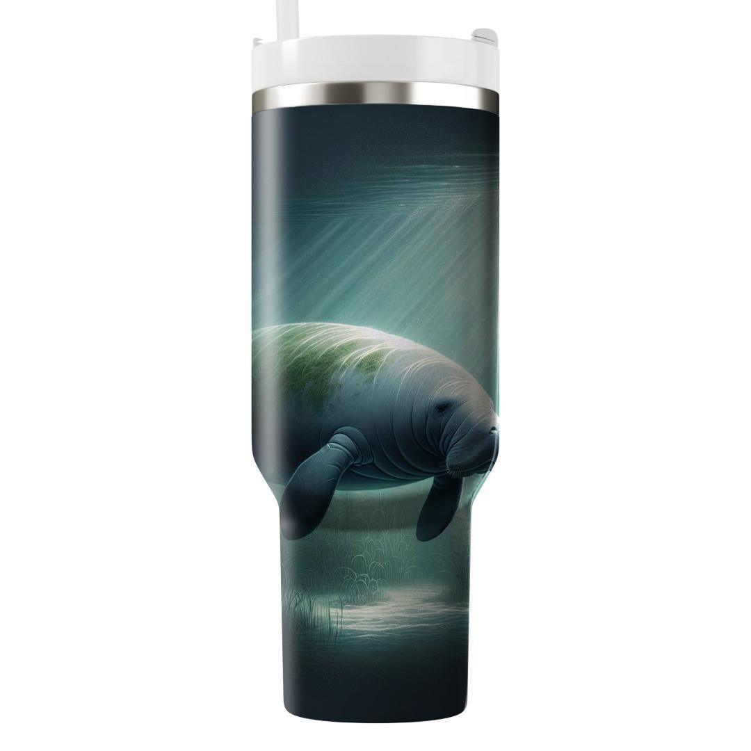 Gentle Giant Manatee  Travel Tumblers