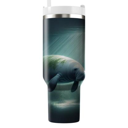 Gentle Giant Manatee  Travel Tumblers