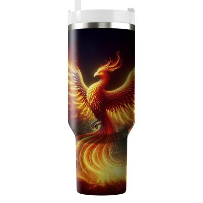 Majestic Phoenix Rise  Travel Tumblers